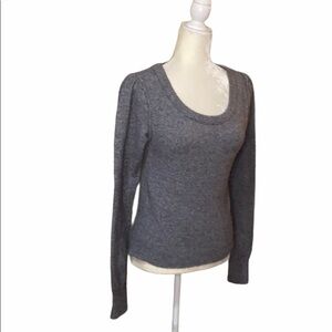 Free People crew neck wool blend grey Sweater